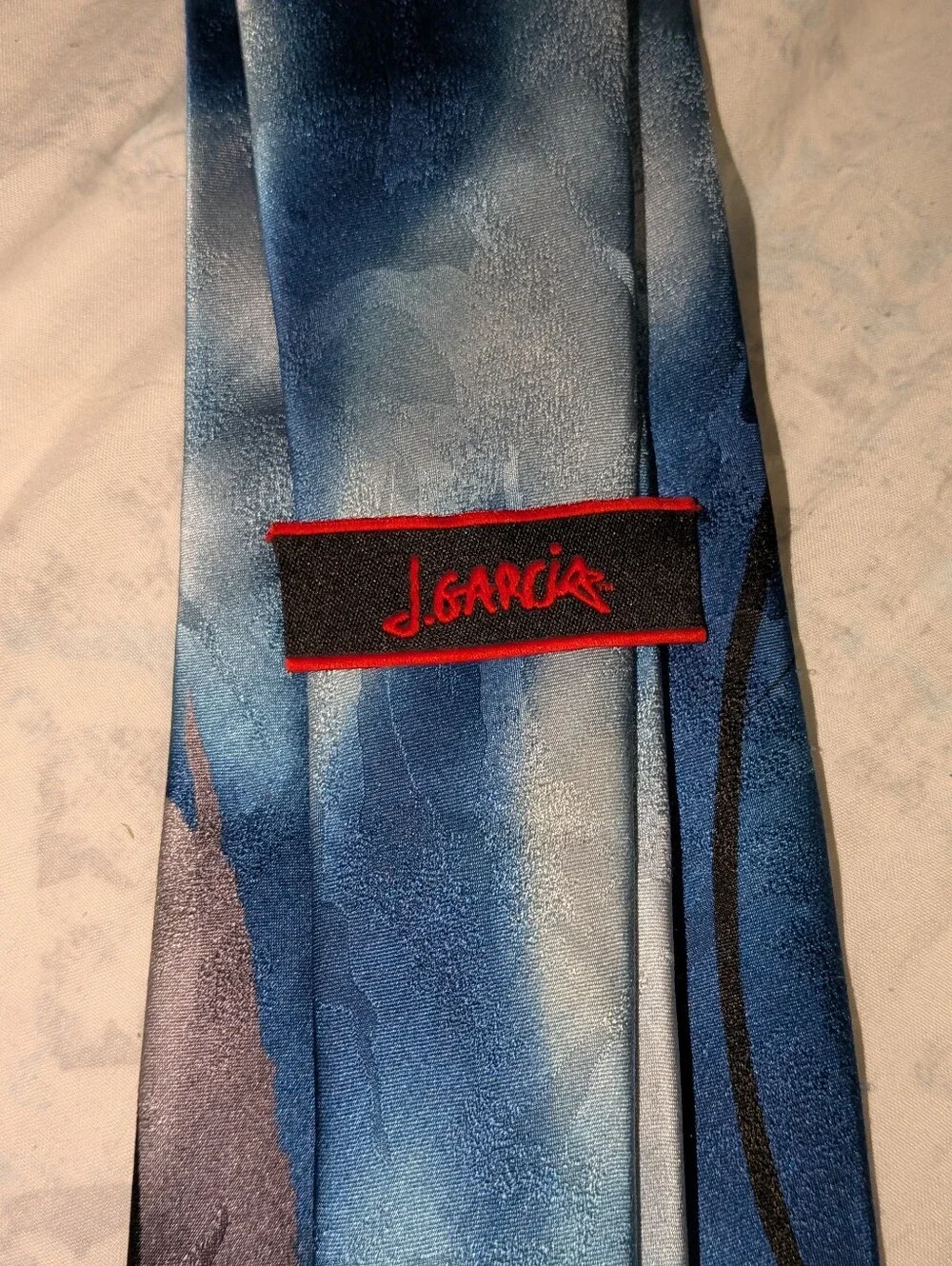 Abstract Blue and Gray Men's Tie - Classic Dress Accessory